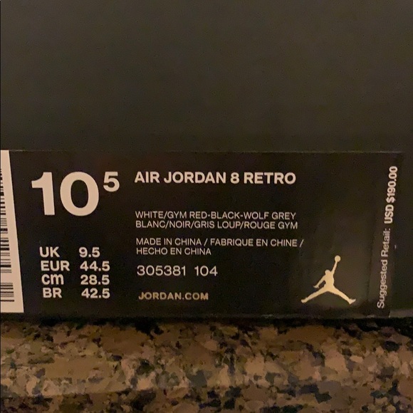 Men’s Jordan retro 8 size 10.5 - Picture 6 of 6